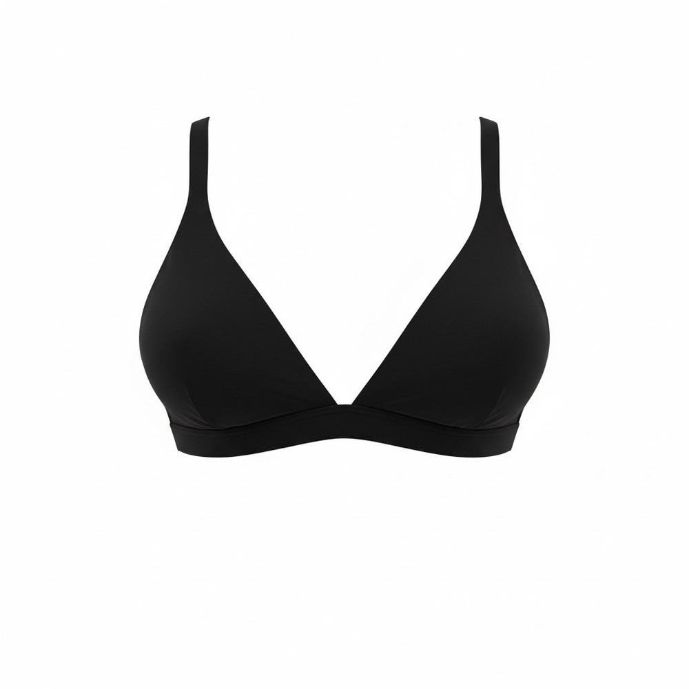 NWT Cider Bikini‎ Top Triangle Stretch Black 3XL